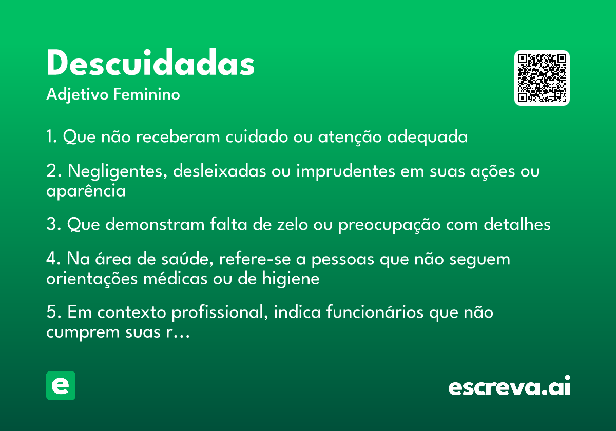 descuidadas