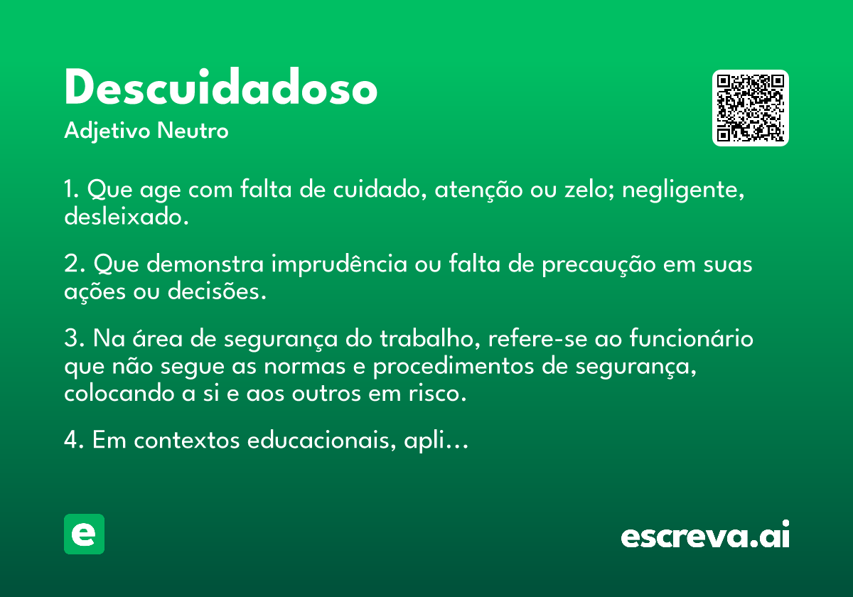descuidadoso