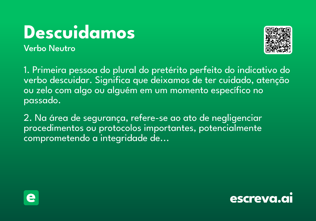 descuidamos