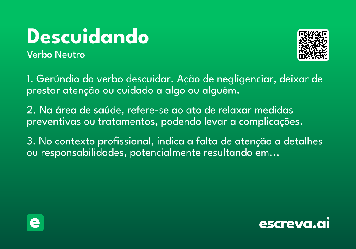 descuidando