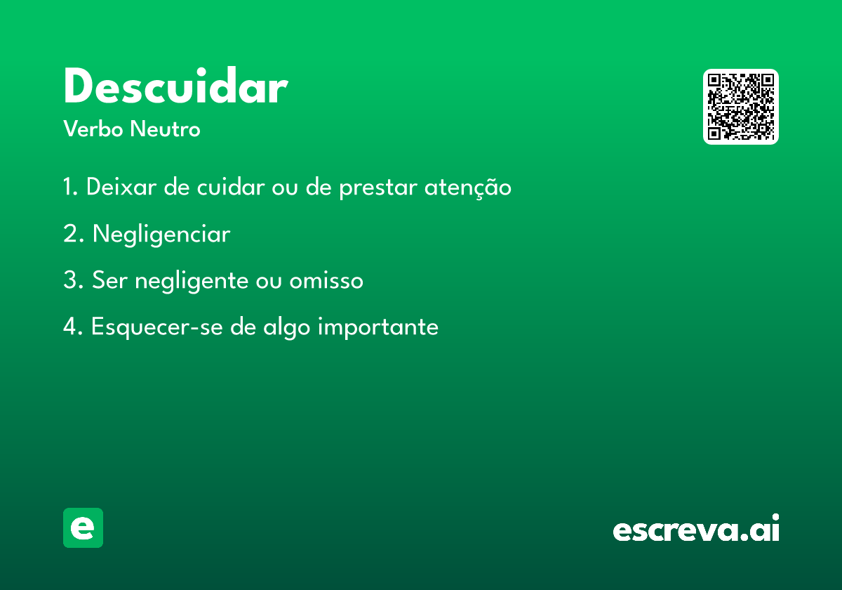 descuidar
