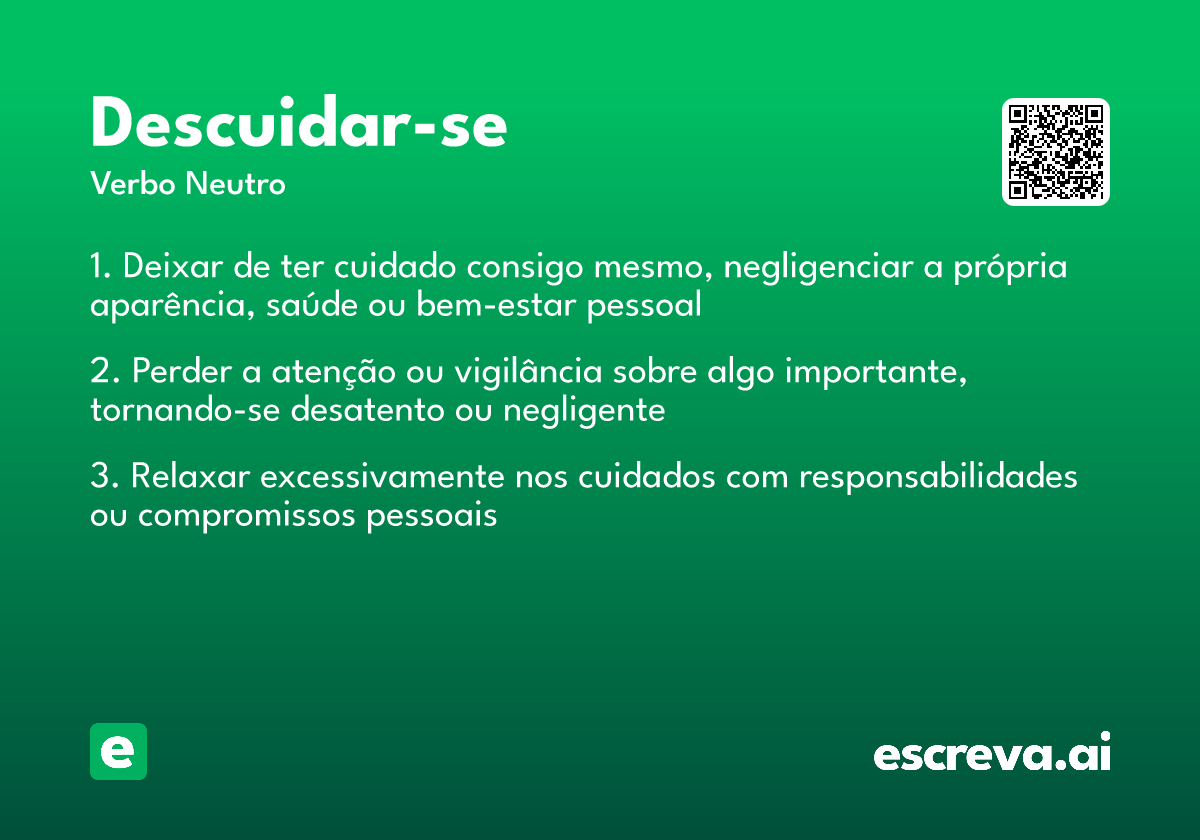 descuidar-se