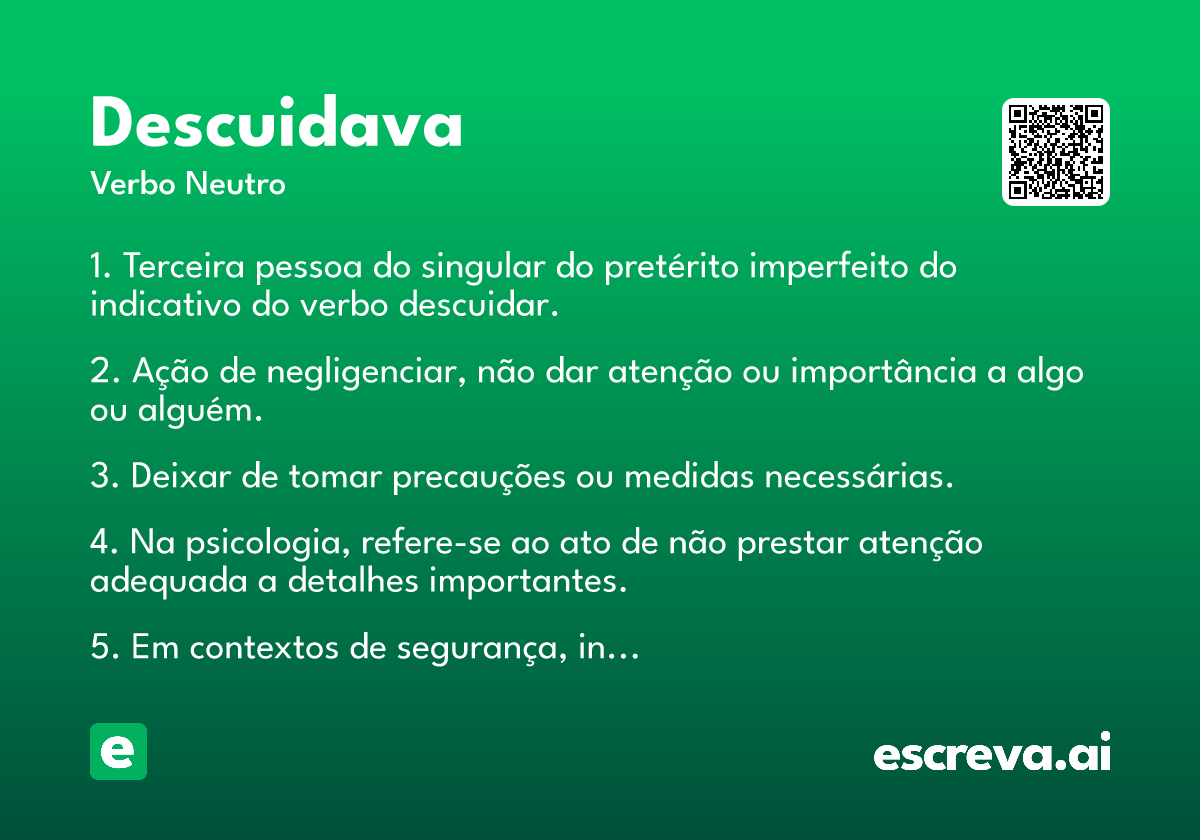 descuidava