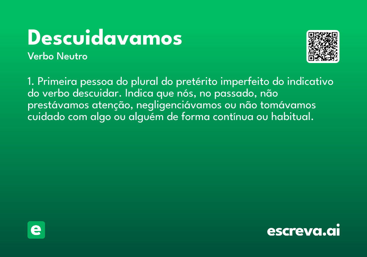 descuidavamos