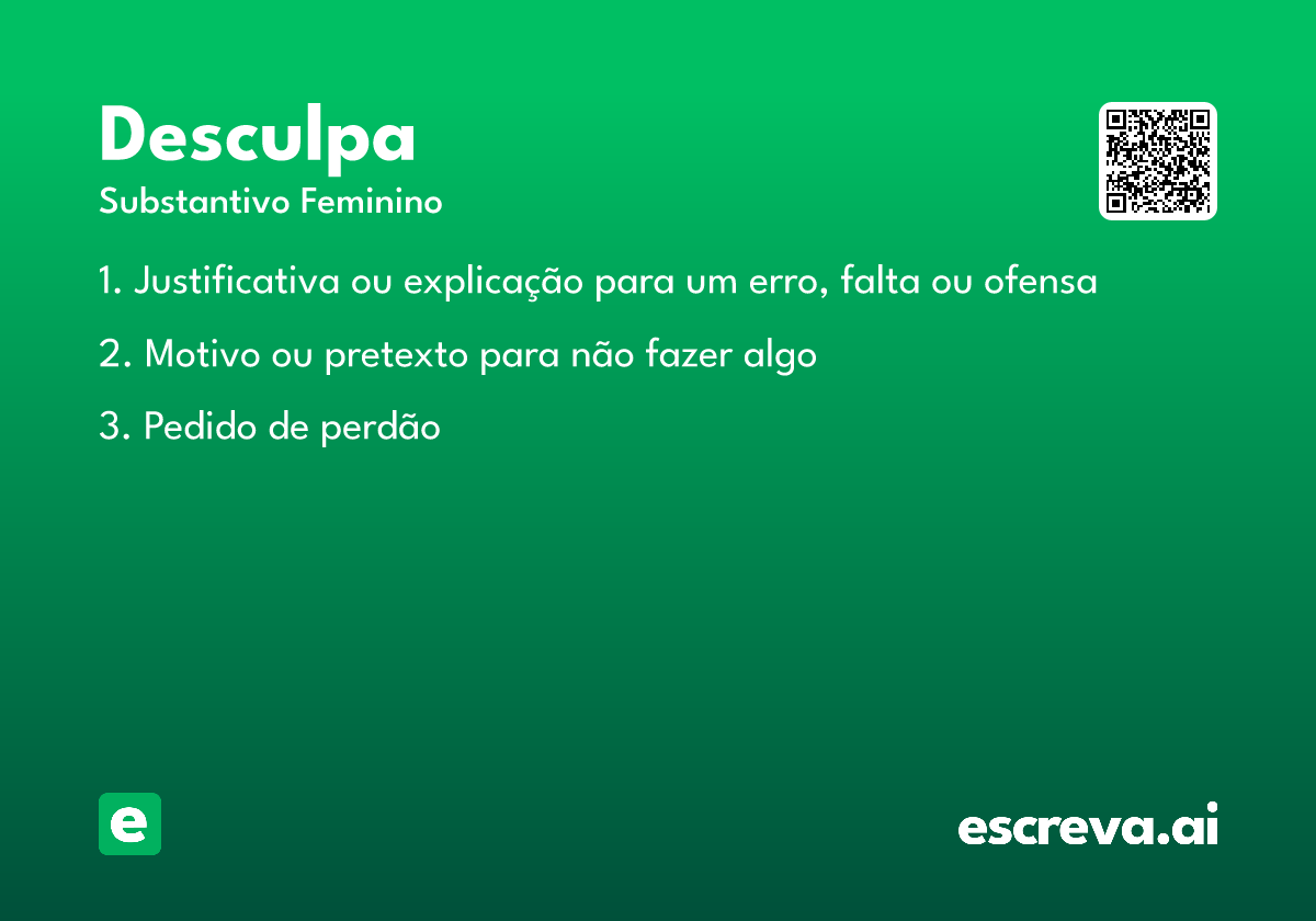 desculpa
