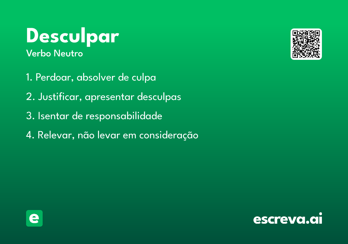 desculpar