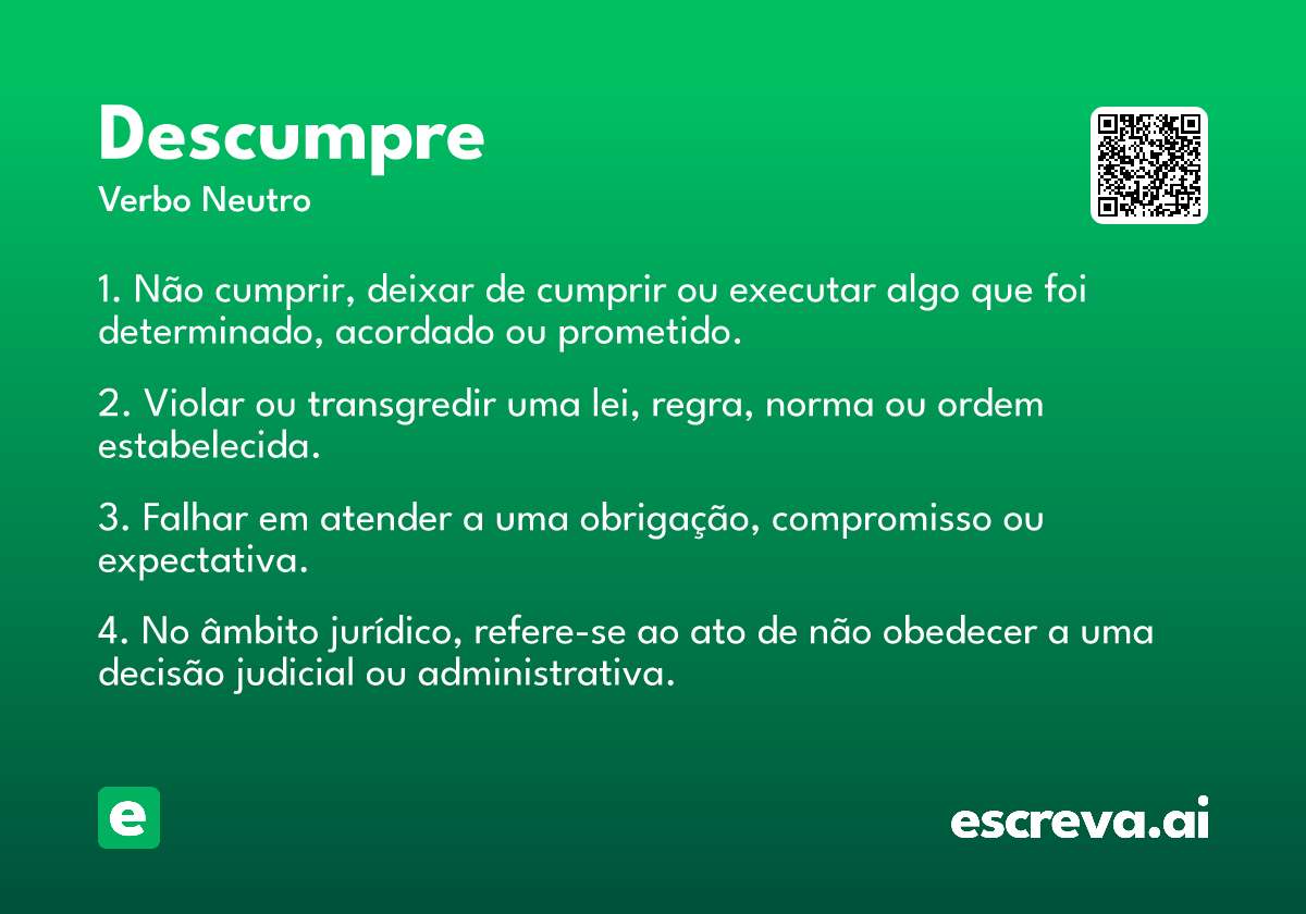 descumpre