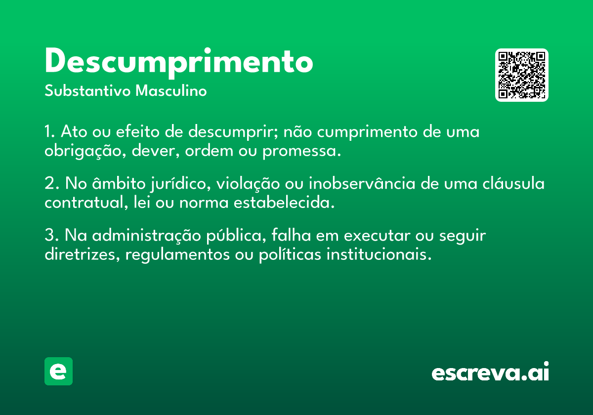 descumprimento