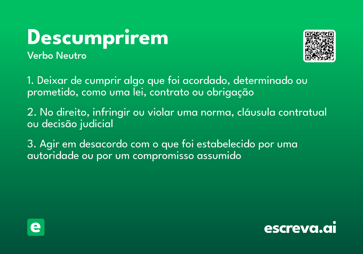 descumprirem