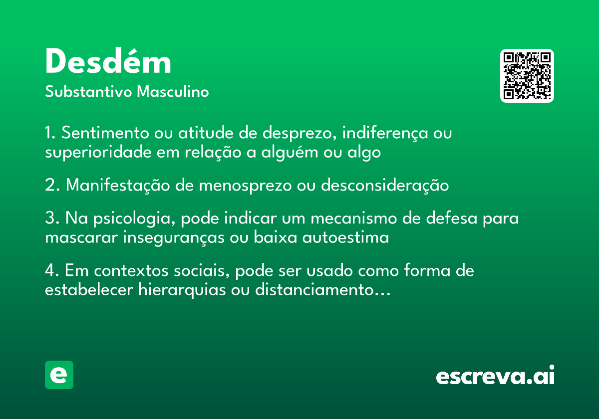 desdém