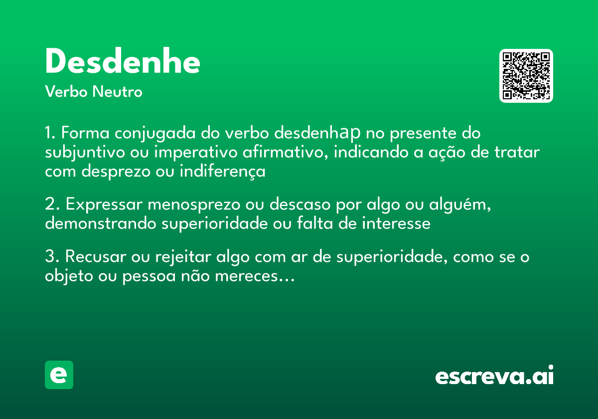 desdenhe