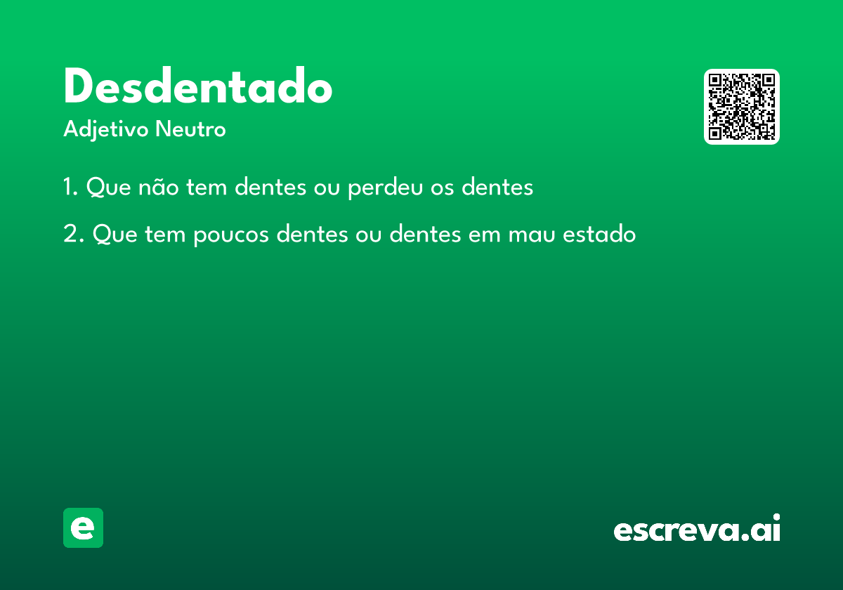 desdentado