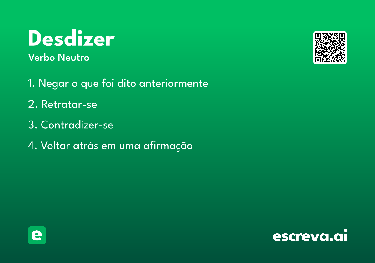 desdizer