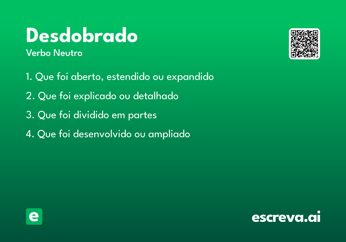 desdobrado