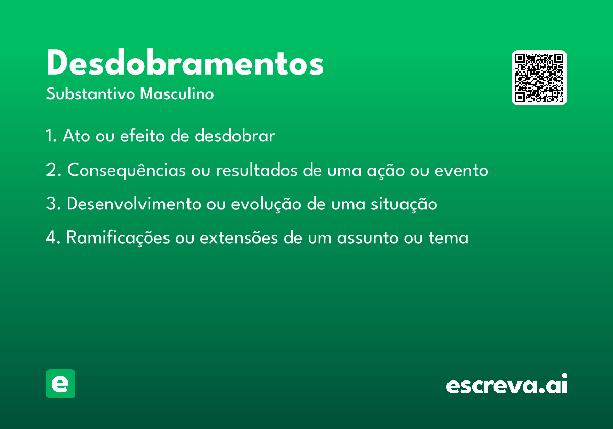 desdobramentos