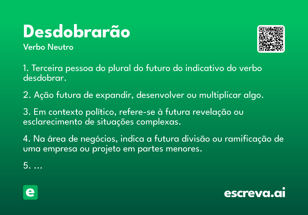 desdobrarão
