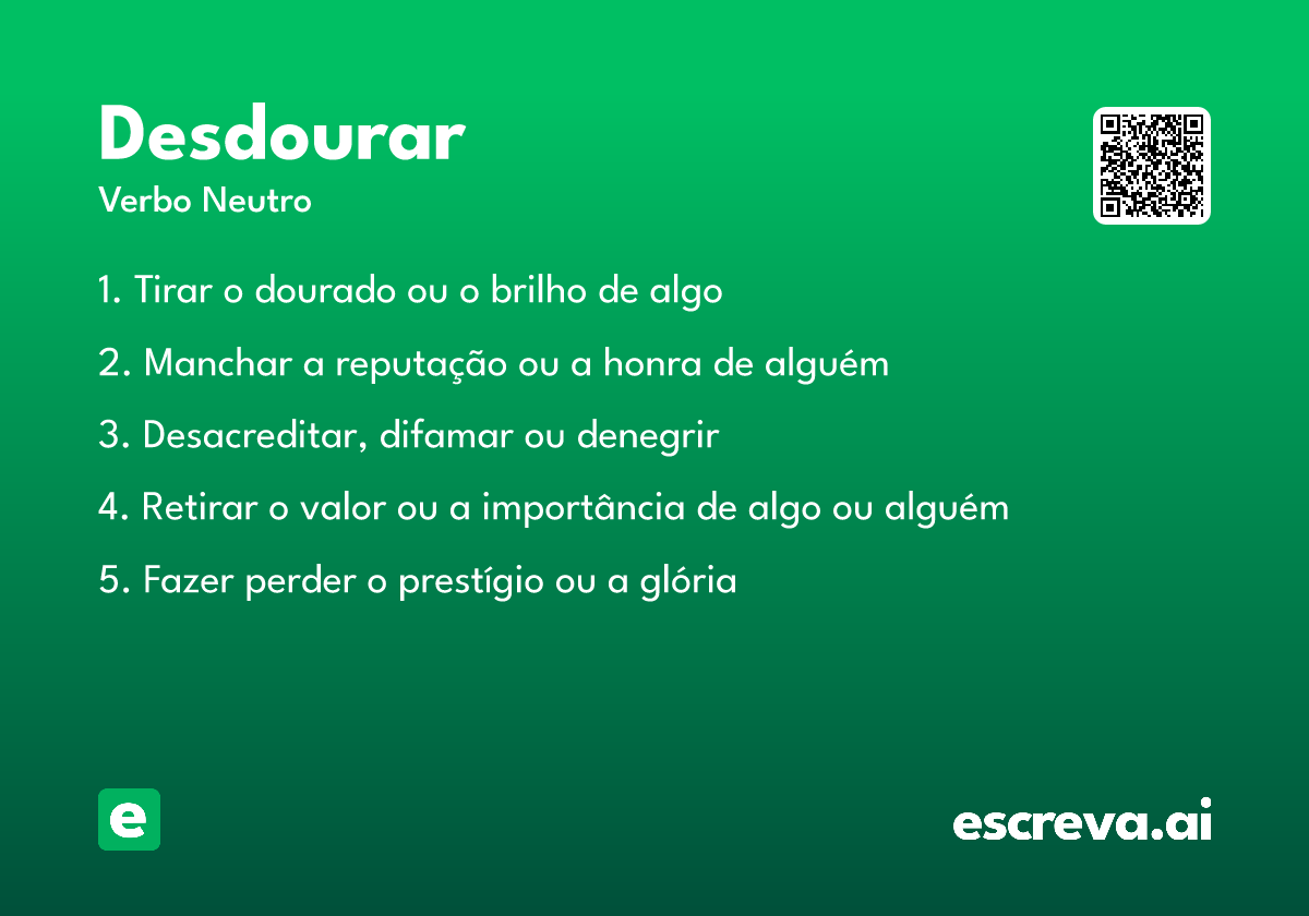 desdourar