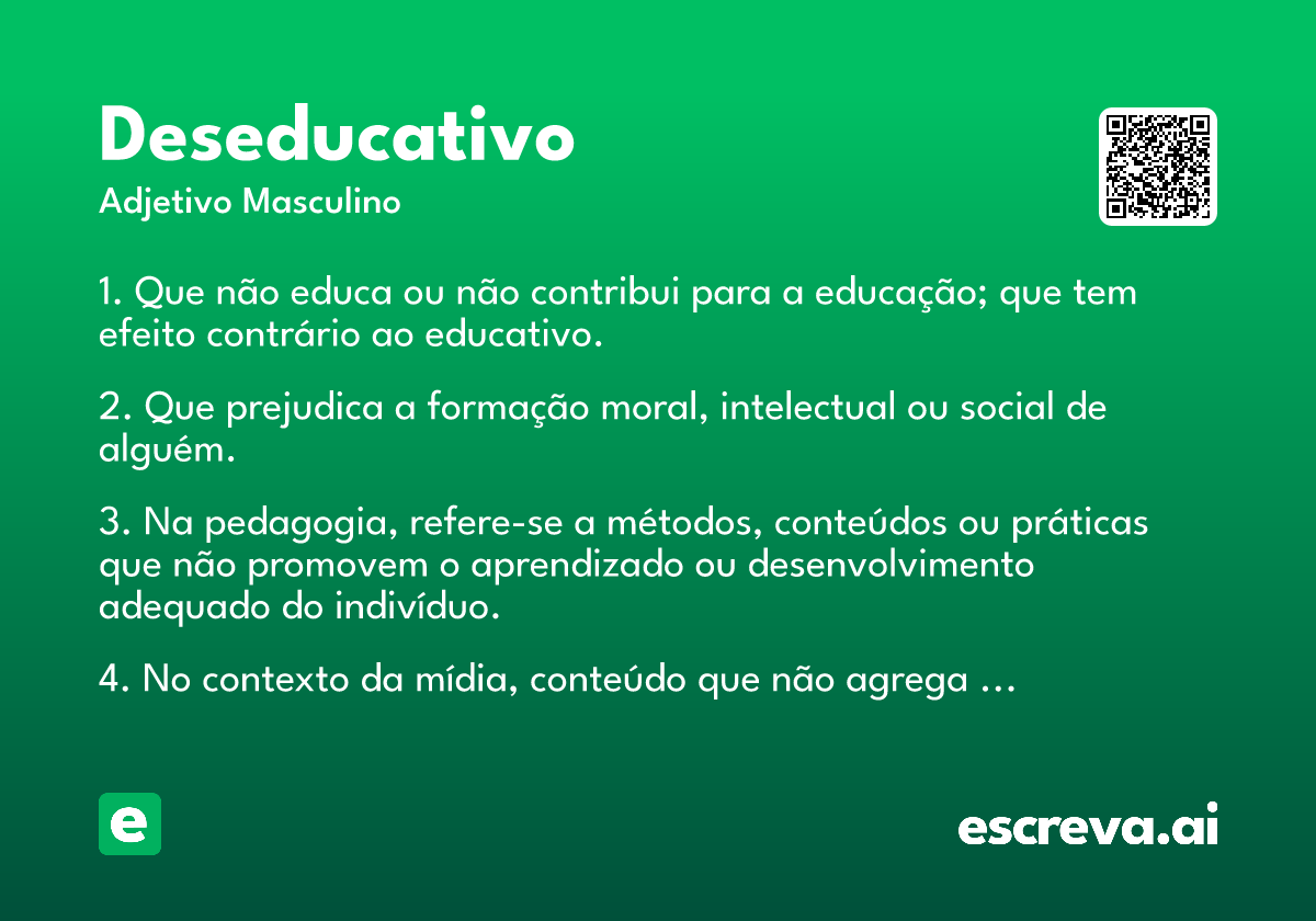 deseducativo