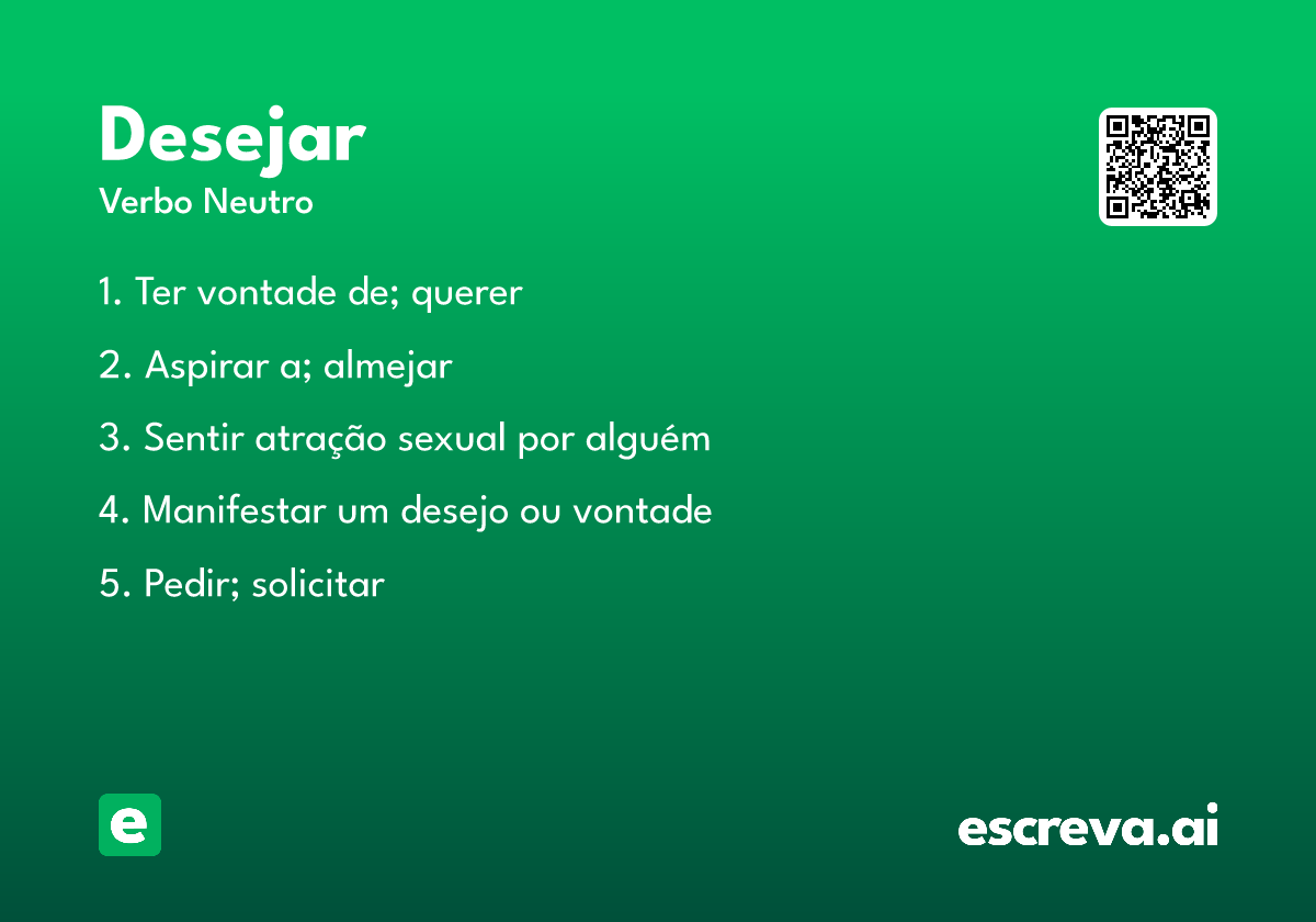 desejar