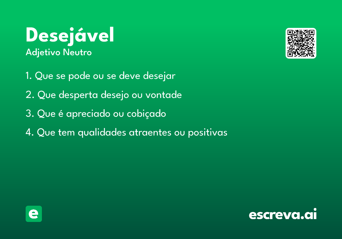 desejável