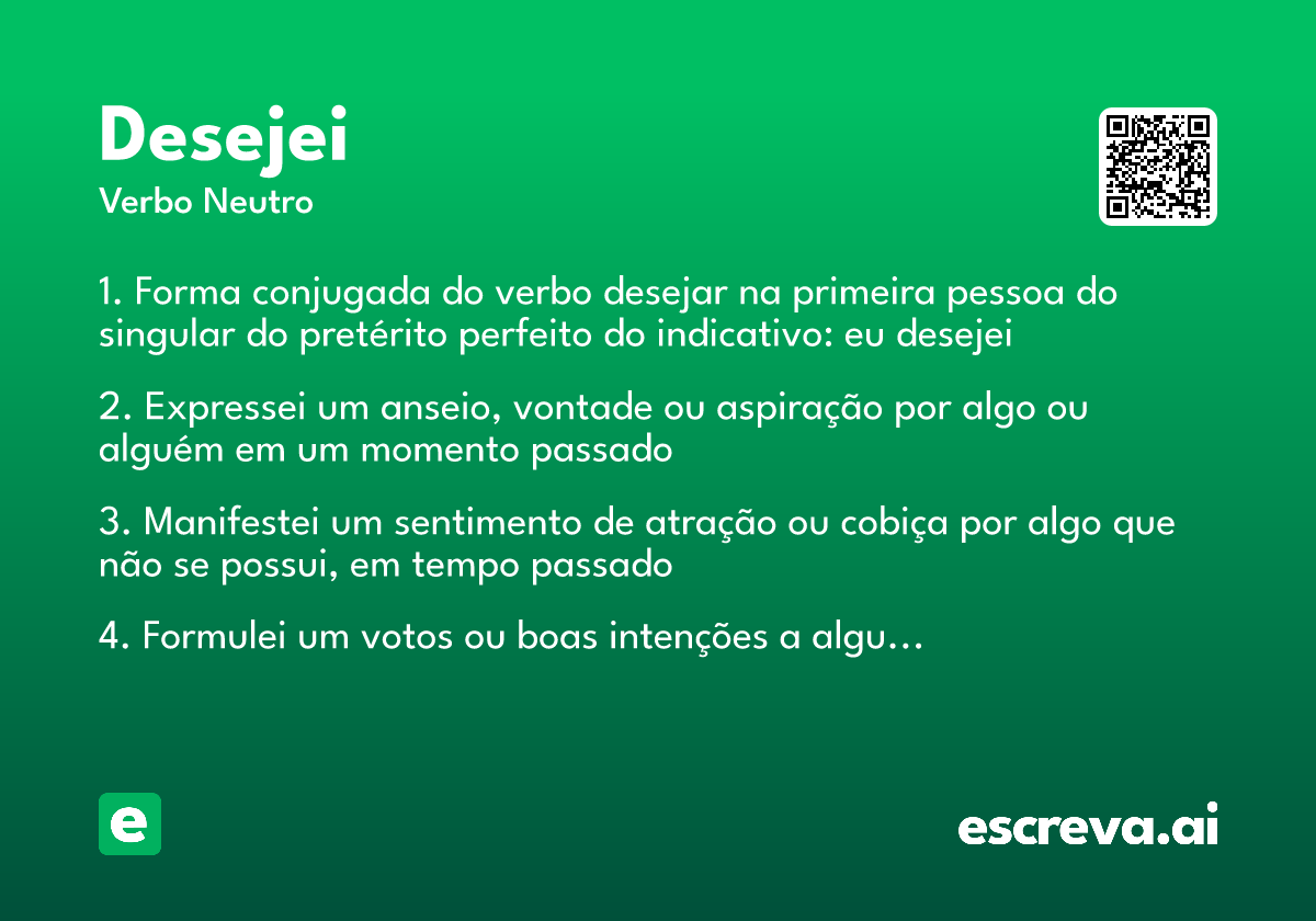 desejei