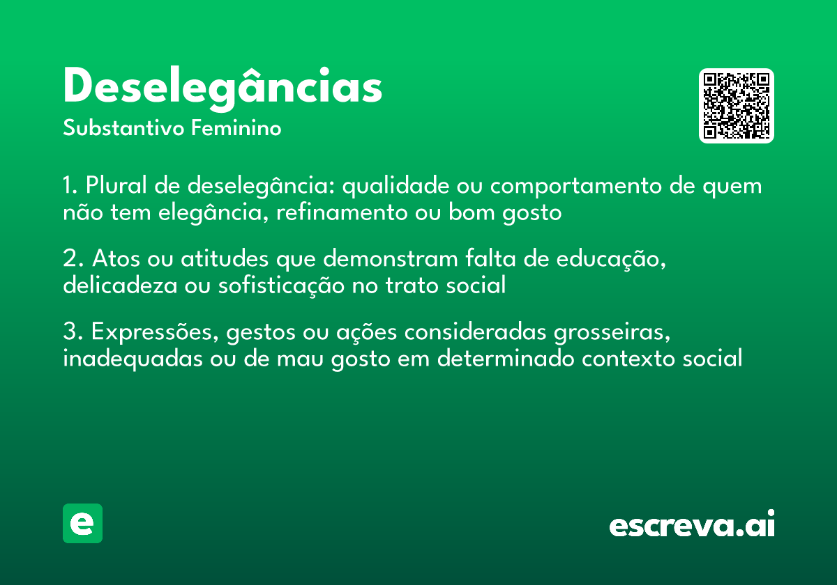 deselegâncias
