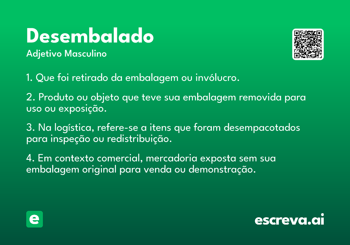 desembalado