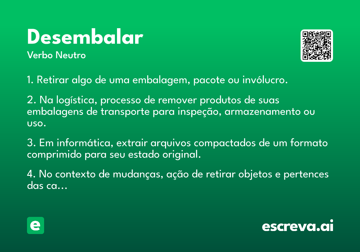 desembalar