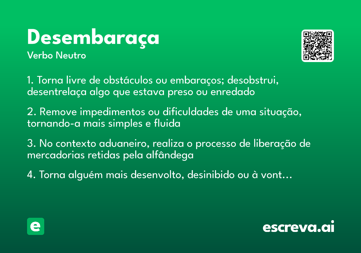 desembaraça