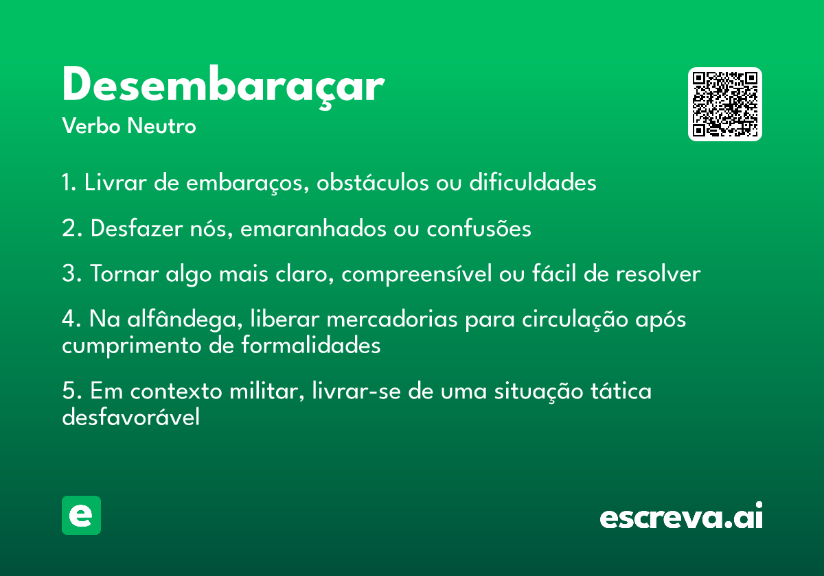 desembaraçar