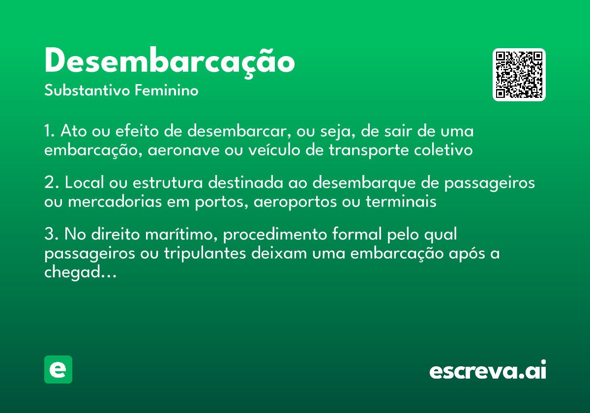 desembarcação