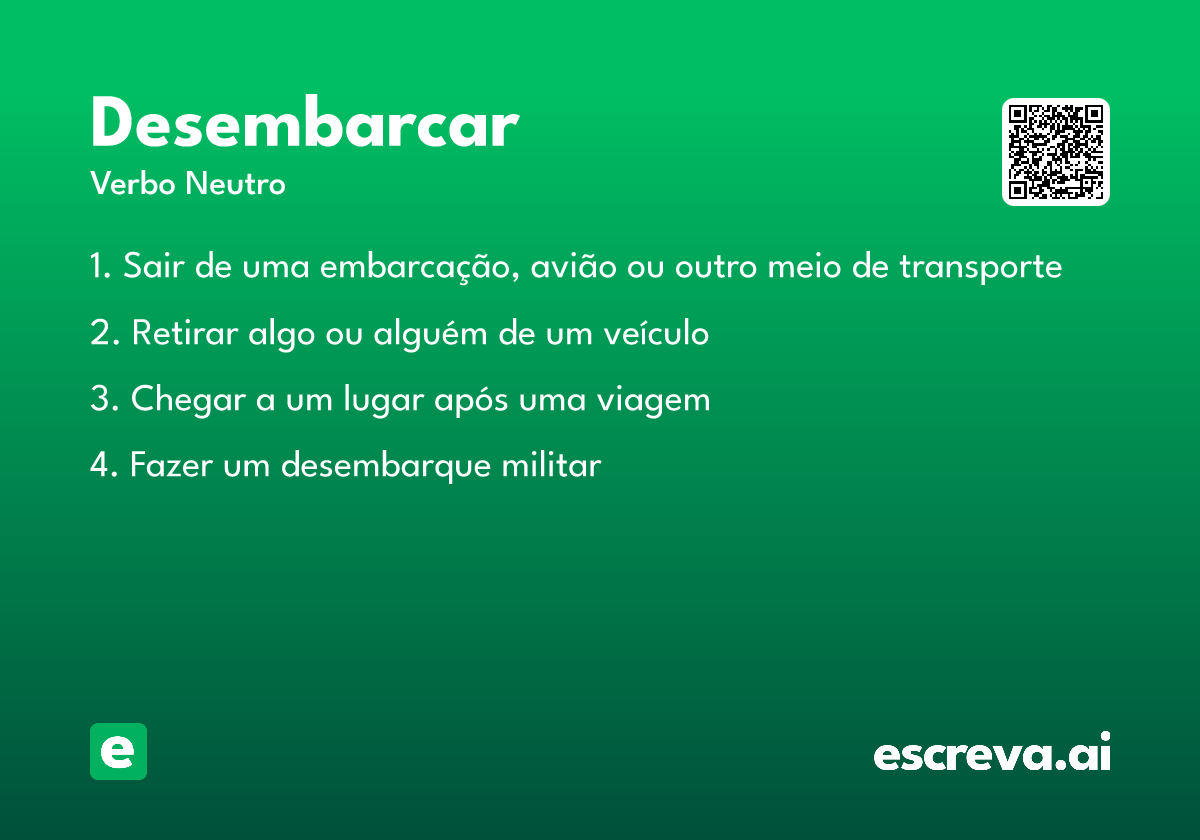 desembarcar