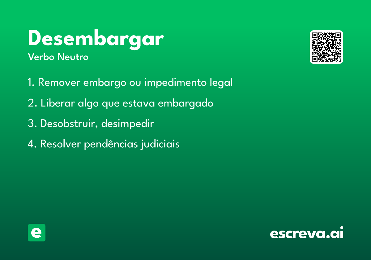 desembargar