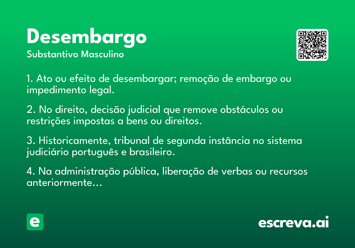 desembargo