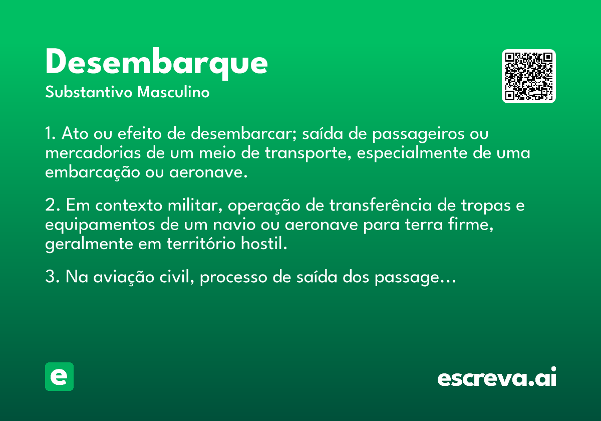 desembarque