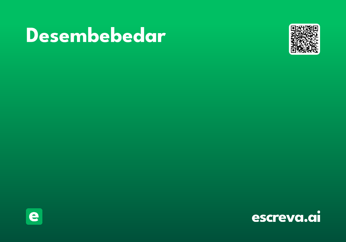 desembebedar