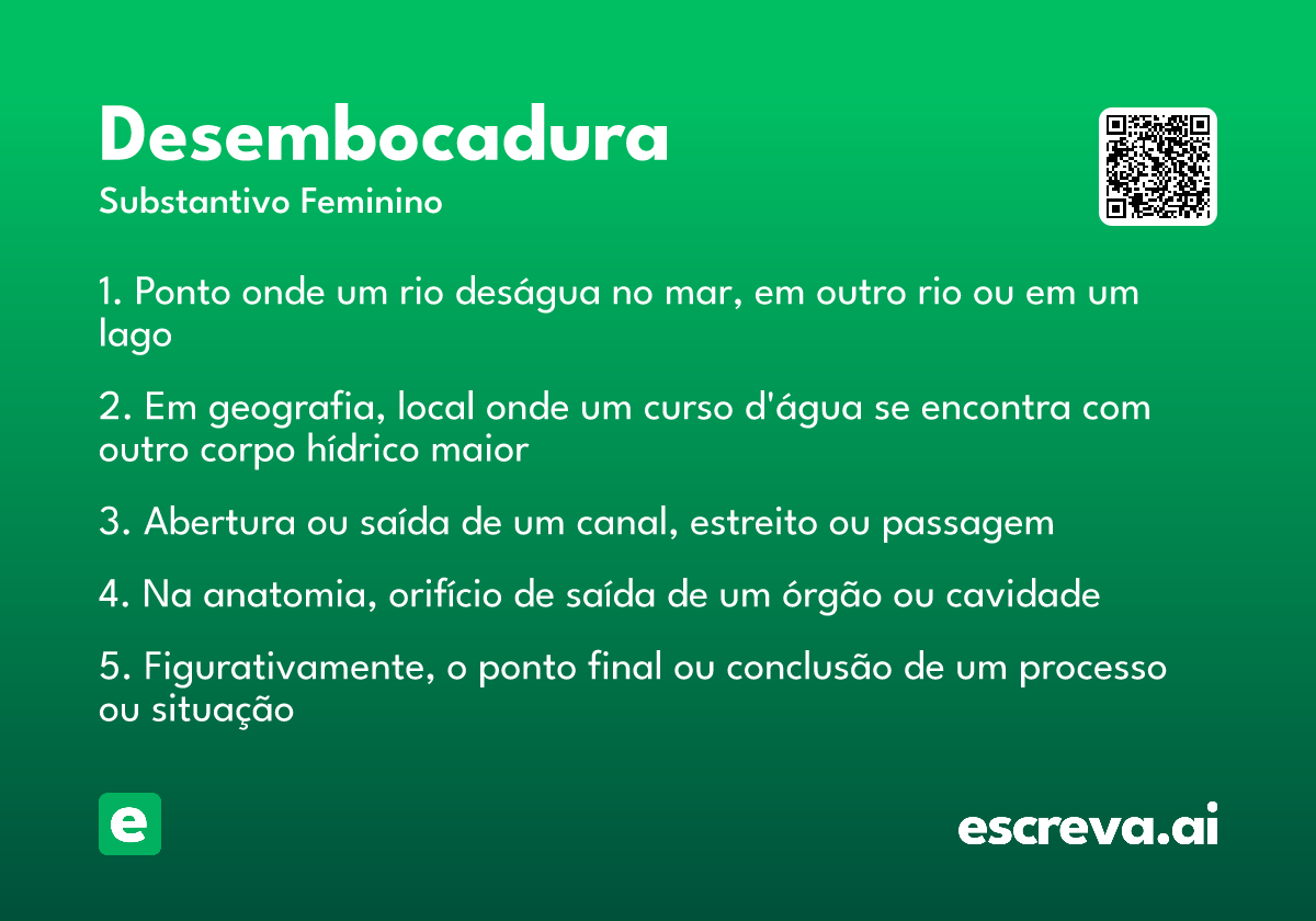 desembocadura