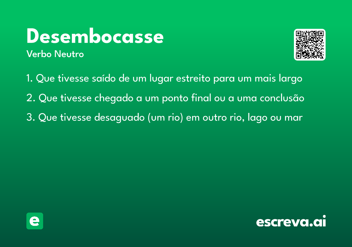 desembocasse