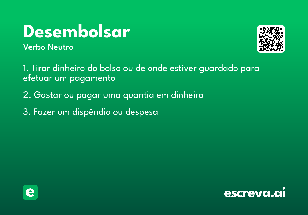 desembolsar
