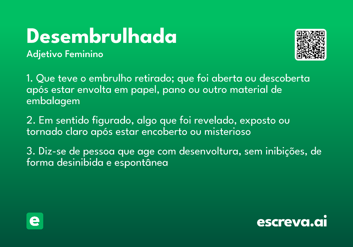 desembrulhada