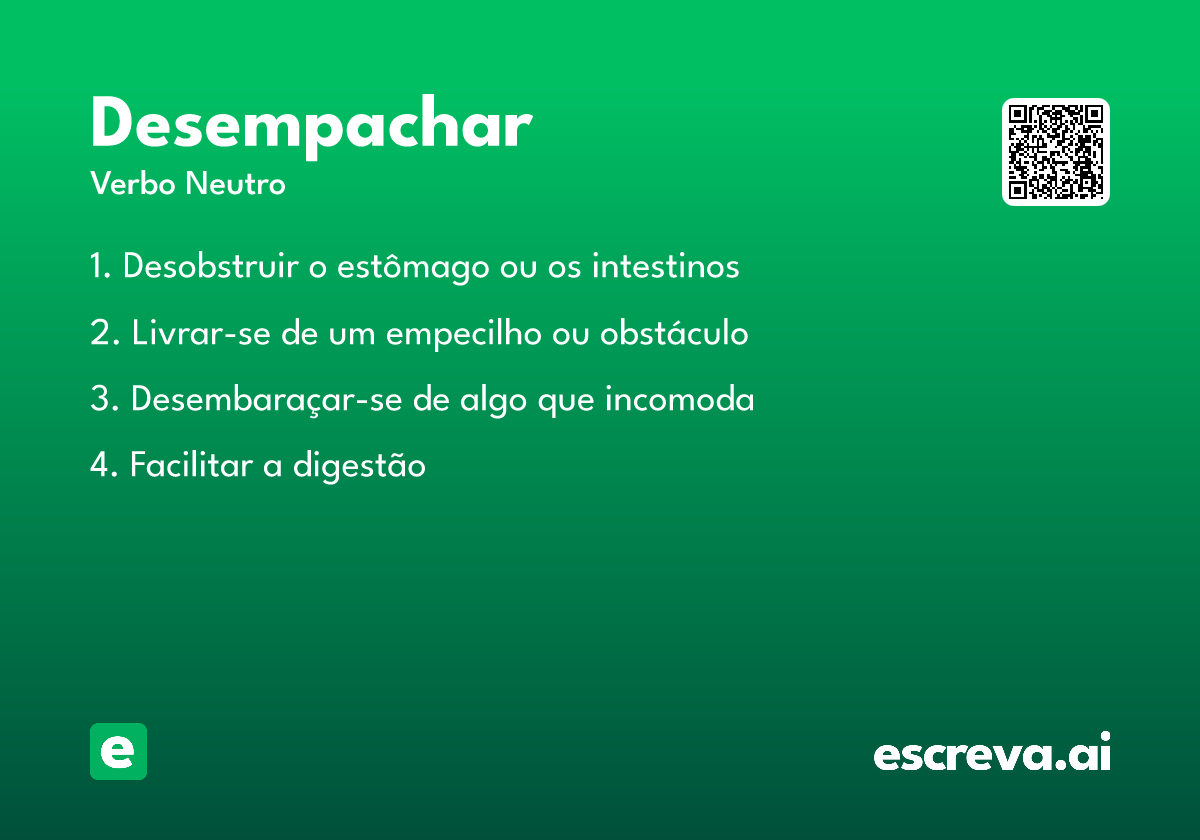 desempachar