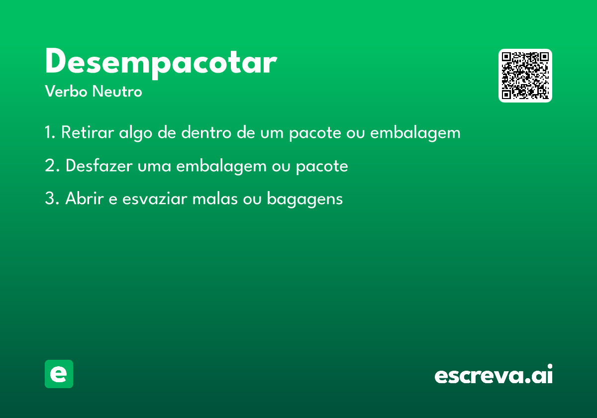 desempacotar