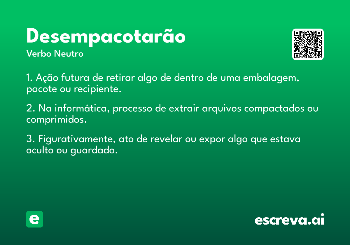 desempacotarão