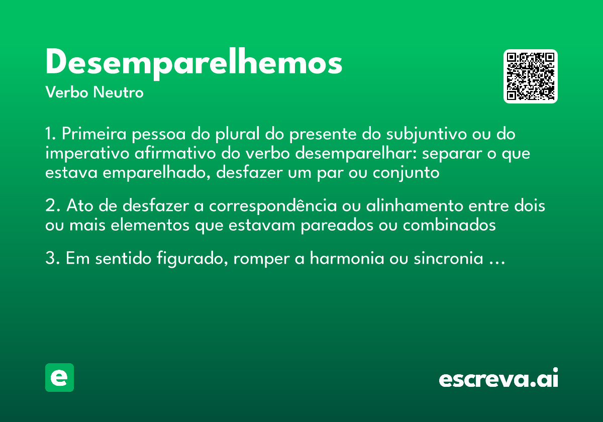 desemparelhemos