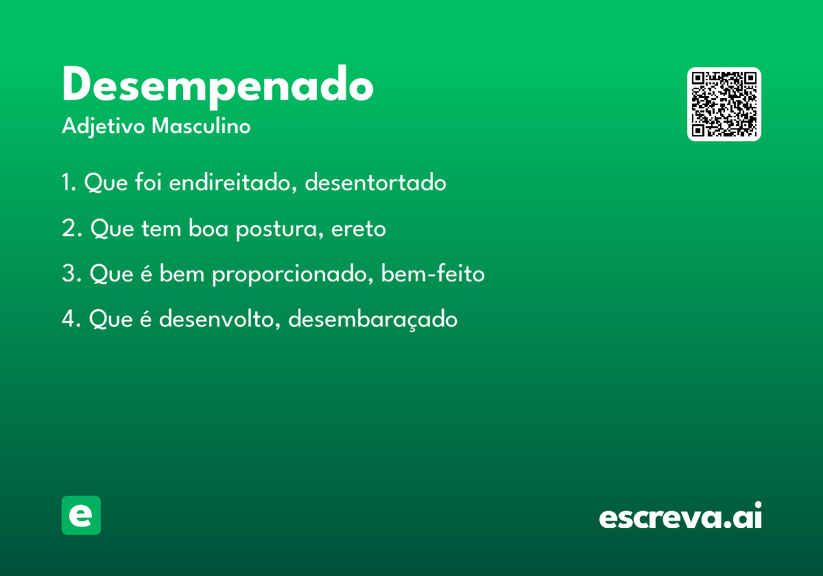 desempenado