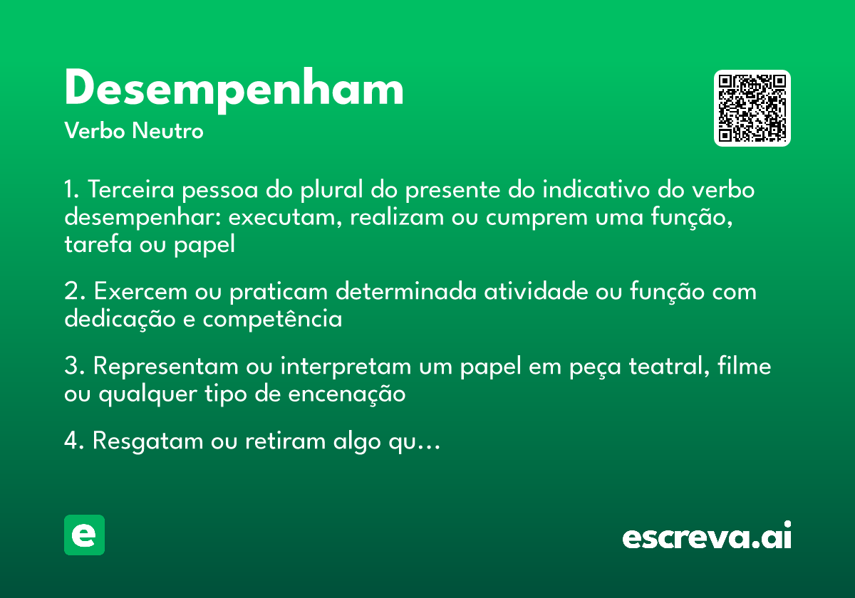 desempenham