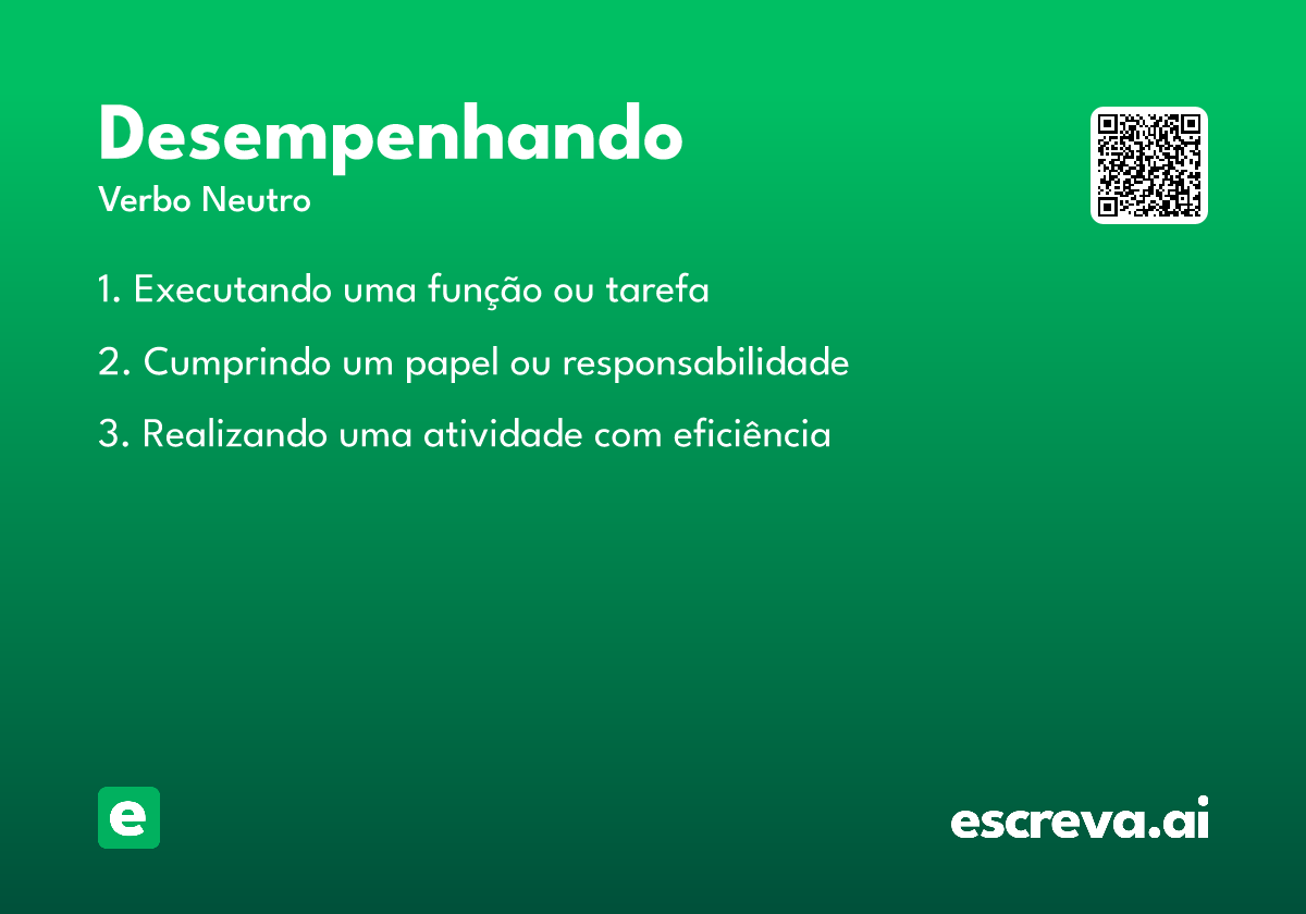 desempenhando