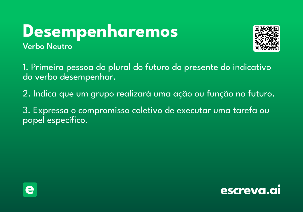 desempenharemos