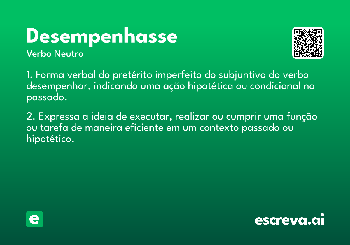 desempenhasse