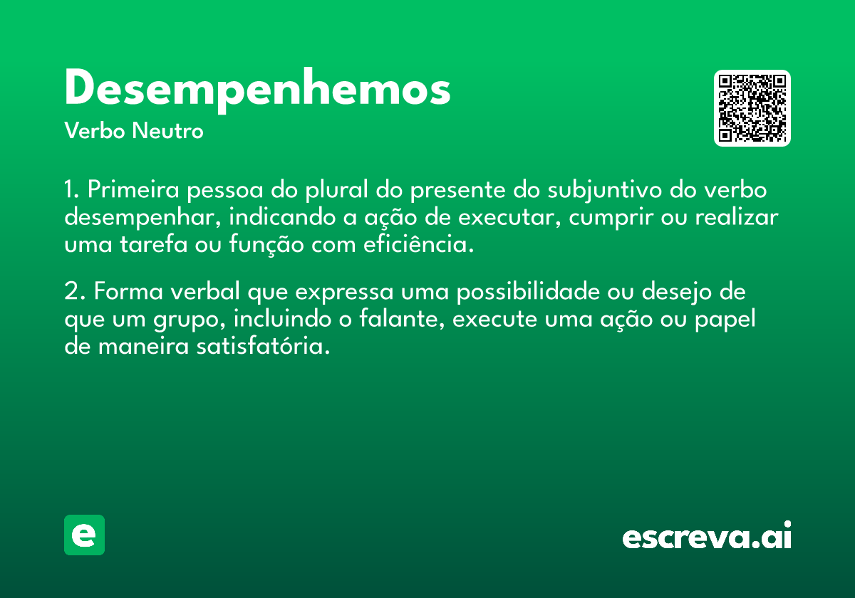 desempenhemos